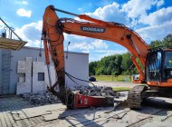 Disassembly and renovation works in a hall and office building